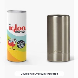 IGLOO 12oz Stainless Steel Slim Coolmate can holder